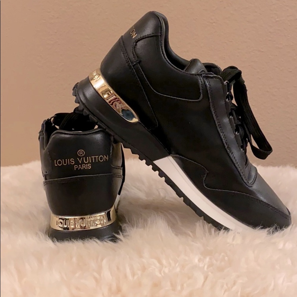 Louis Vuitton tennis shoes sz 8 1/2 used once.